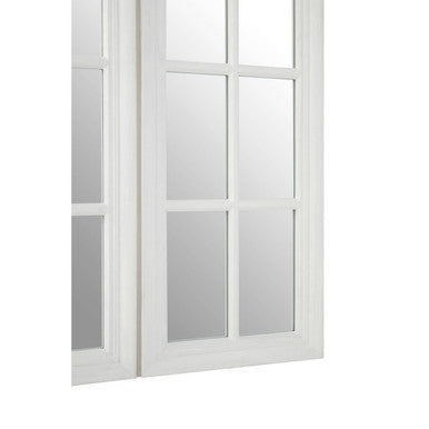 Fret White Finish Dressing Table Mirror