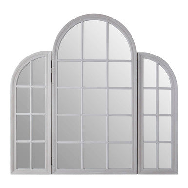 Fret Grey Finish Dressing Table Mirror