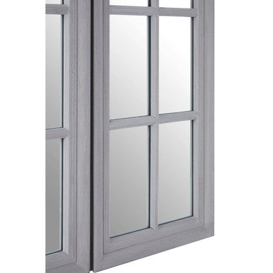 Fret Grey Finish Dressing Table Mirror