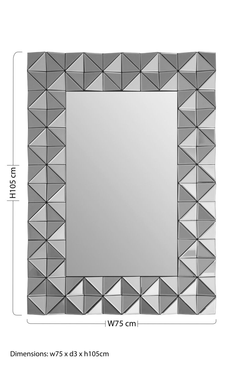 Soho 3D Geometric Wall Mirror