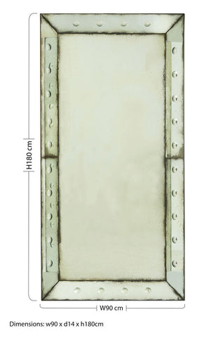 Riza Large Bubble Effect Wall Mirror
