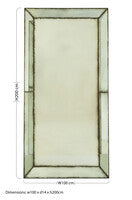 Riza Large Wall Mirror with Bevelled Edges