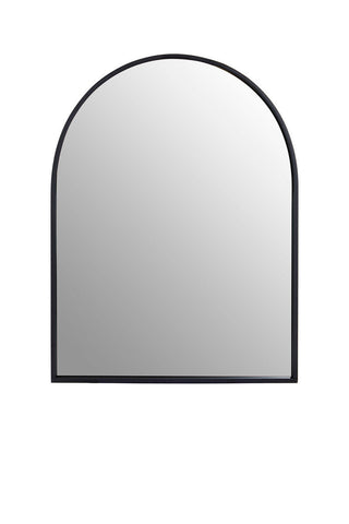 Trento Black Frame Arch Wall Mirror