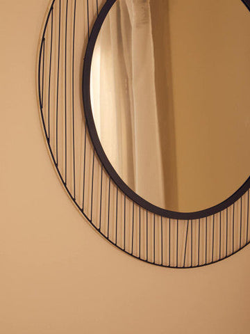 Trento Linear Lines Frame Wall Mirror