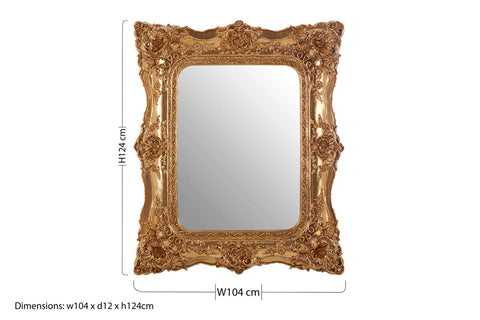Marseille Gold Bevelled Edge Wall Mirror