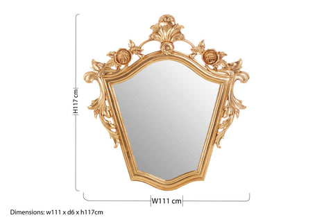 Marseille Champagne Tapered Wall Mirror