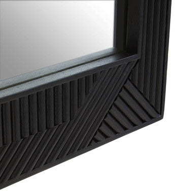 Jakara Black Finish Wall Mirror