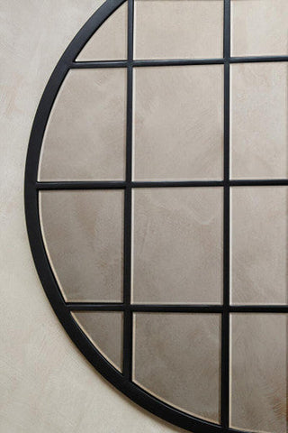 Descartes Round Metal Wall Mirror