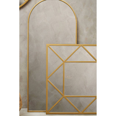 Descartes Gold Finish Wall Mirror
