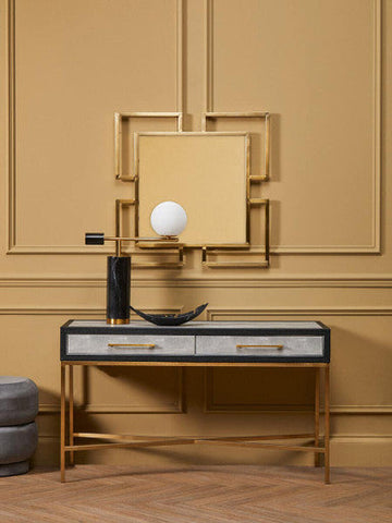 Allure Brushed Gold Small Wall Mirror