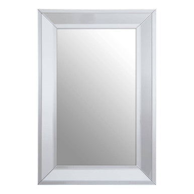 Jensen Rectangular Silver Wall Mirror