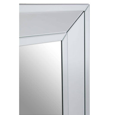 Jensen Rectangular Silver Wall Mirror
