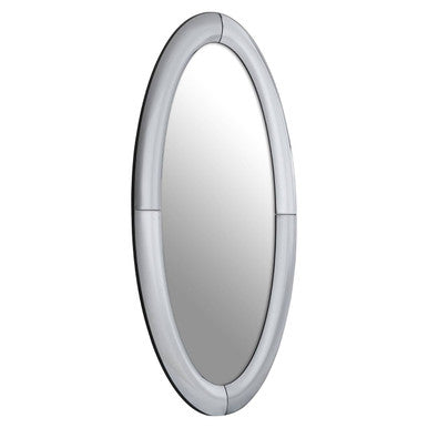 Josie Silver Oval Wall Mirror