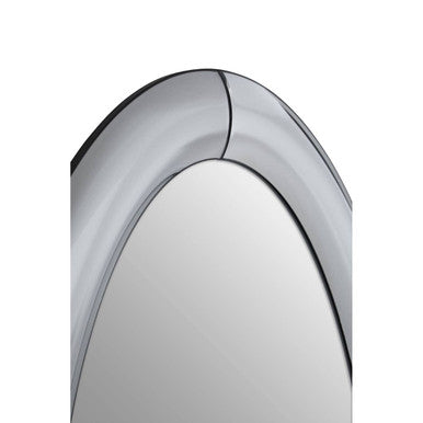 Josie Silver Oval Wall Mirror