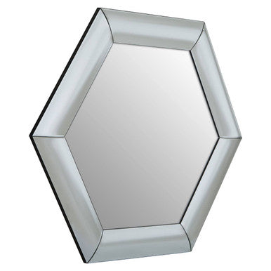Josie Silver Hexagon Wall Mirror
