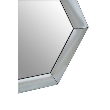 Josie Silver Hexagon Wall Mirror
