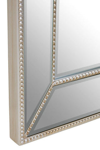 Lapari Silver Finish Rectangular Wall Mirror