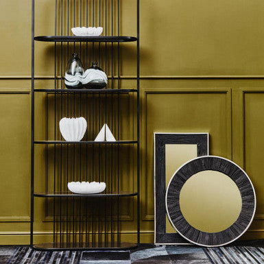 Kerala Black Rectangular Wall Mirror