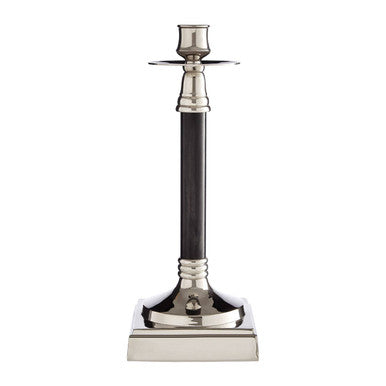Riya Nickel And Black Finish Candle Holder