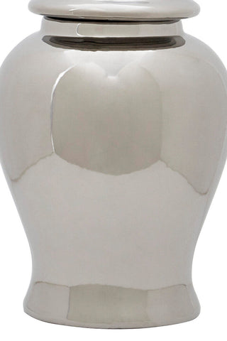 Kensington Townhouse Small Ceramic Silver Jar