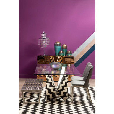 Capri Large Ribbed Ceramic Vase