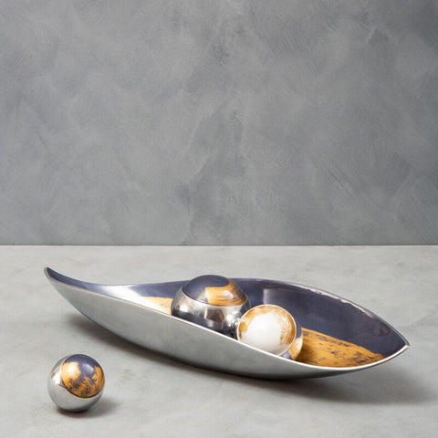 Alma Set Of 3 Deco Brushstroke Balls