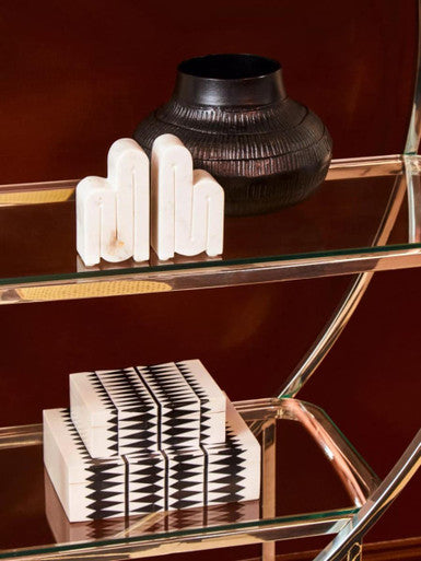 Issey Black And White Trinket Boxes