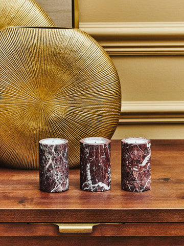 Estrella Small Gold Finish Round Vase