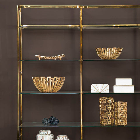 Delphi Large Gold Finish Bowl