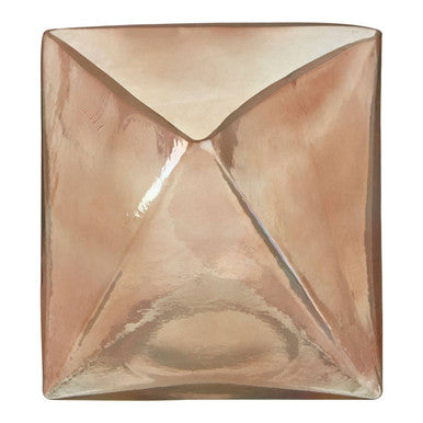 Rambia Small Pink Glass Candle Holder