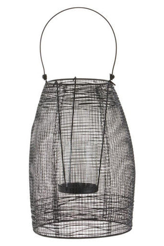 Trento Black Finish Small Lantern