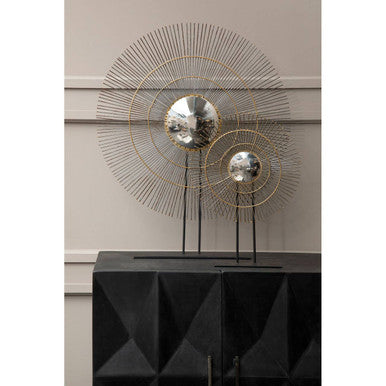 Mirano Large Metallic Finish Quill Sculpture