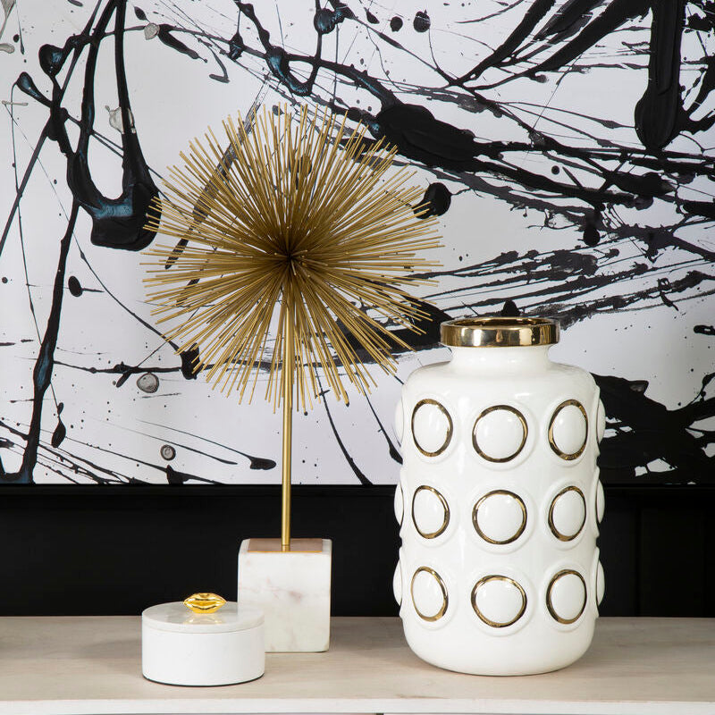 Mirano Gold Finish Starburst Sculpture