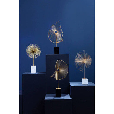Mirano Gold Finish Starburst Sculpture