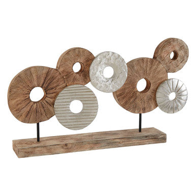 Element 7 Disc Wooden Sculpture