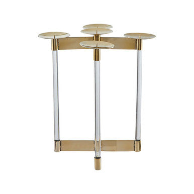 Lucita Gold Finish Candelabra