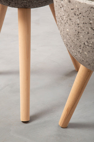 Darnell Medium Grey Speckled Planter