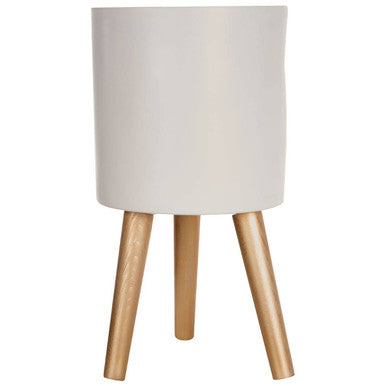 Darnell Small White Planter