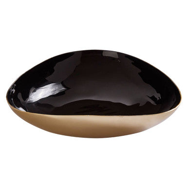 Elva Black And Gold Trinket Bowl