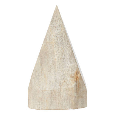 Relic Petrified Wood Pyramid Sculpture