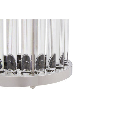 Franklin Small Silver and Glass Candle Holder