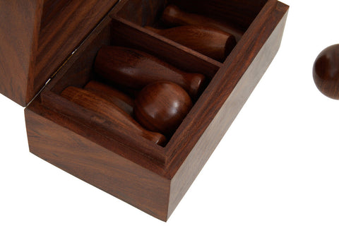 Churchill Games Sheesham Wood Skittles Set