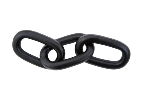 Prato Large Black Aluminium Chain Sculpture