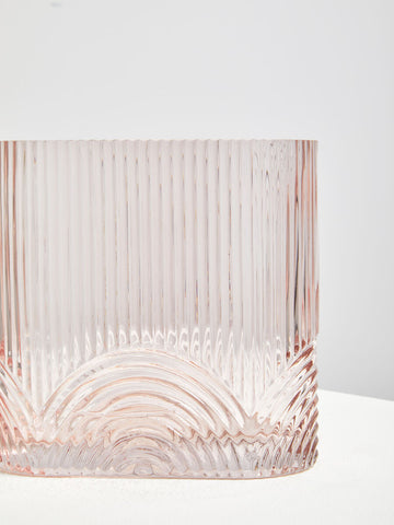 Bardi Large Pink Glass Vase