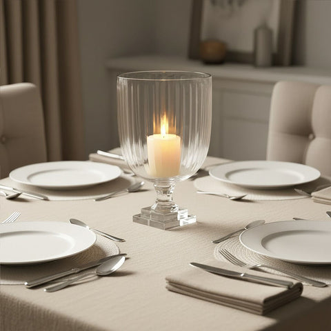 Cortina Medium Glass Hurricane Candle Holder