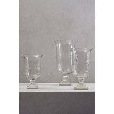 Cortina Small Diamond Cut Candle Holder
