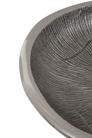 Silva Small Oak Effect Silver Bowl