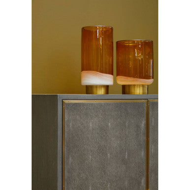 Cleo Large Amber Vase