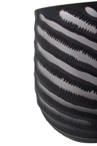 Hessa Small Chevron Cut Vase