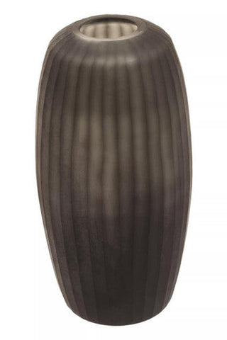 Hessa Small Dark Grey Glass Vase